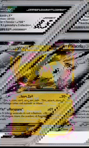 2015 POKEMON PIKACHU EX LEGENDARY COLLECTION #XY84 BSP CGC 8.5