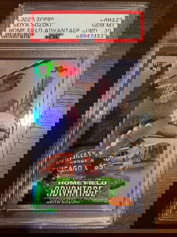 2022 TOPPS HOME FIELD ADVANTAGE HA22 SEIYA SUZUKI UPDATE PSA 10