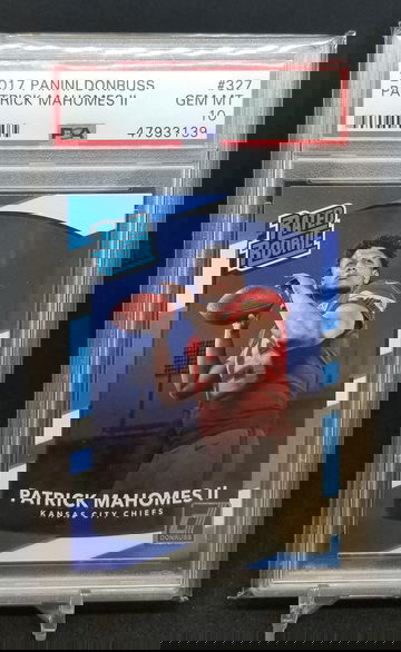 Patrick Mahomes 2017 Donruss rated rookie psa 10