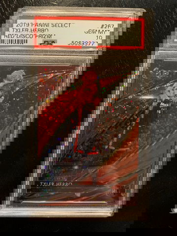 2019 Select Courtside Red Disco Tyler Herro /49 PSA 10