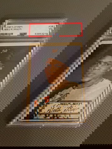 1952 topps Willie Mays PSA 3