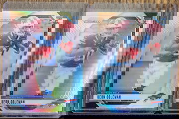 Keon Coleman 2023 Prizm 362 Silver Prizm x2