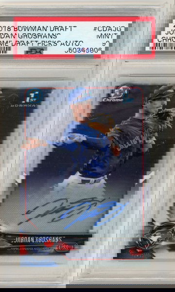 2018 Bowman Chrome Draft Auto Jordan Groshans  PSA 9