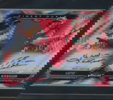 2020 Topps Finest Duals Red Refractor Soto/Kieboom #FDA-SK Dual Auto /5