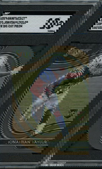 2020 Panini Select 353 Jonathan Taylor Copper Die Cut Prizm /355 SGC 10 Gem Mint