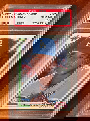 1991 UD final edition Pedro Martinez psa 10 rookie