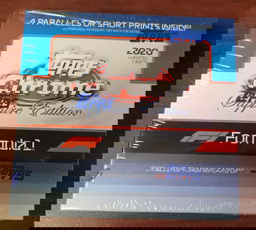 2020 - 2021 Formula 1 Topps Chrome Sapphire Sealed Hobby Box F1 One