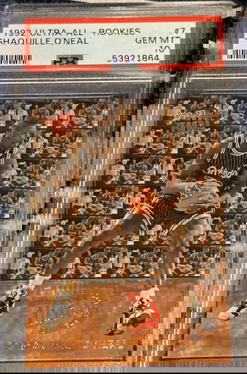 1992 Ultra All-Rookies Shaquille O’Neal Rookie PSA 10