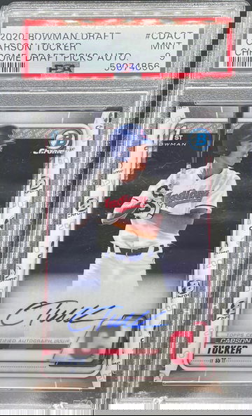 2020 Bowman Chrome Carson Tucker Auto PSA 9