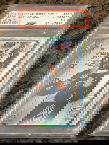 2019 Topps complete set chrome Fernando Tatis jr 