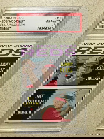 1964 Topps #33 Reds Rookies PSA 8 NM-MT SAMMY ELLIS MEL QUEEN