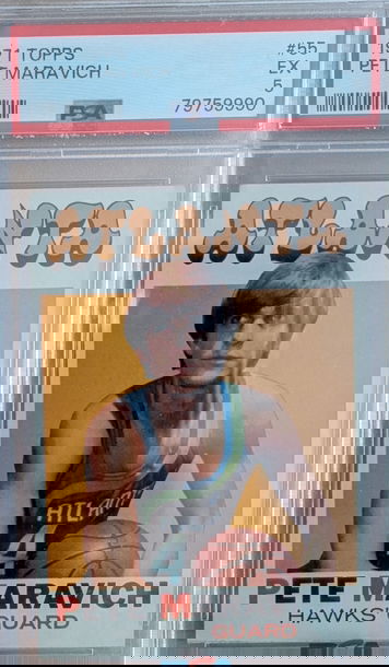 1971 Topps Pistol Pete Maravich 2nd year PSA 5