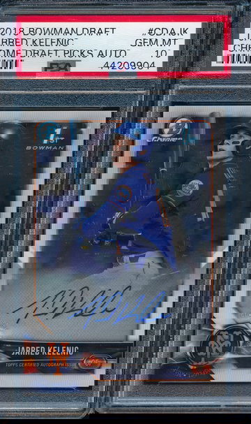 2018 Bowman Chrome Draft Jarred Kelenic Base RC AUTO PSA 10 9904