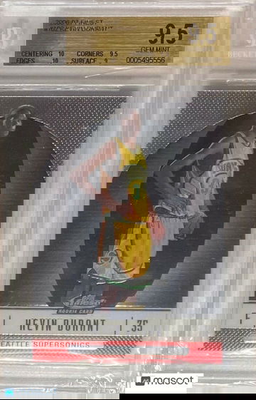 2007 Topps Finest Kevin Durant RC /539 BGS 9.5