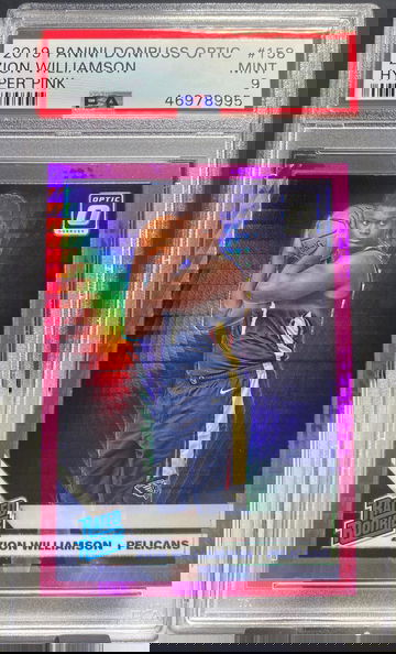 2019 Donruss Optic Zion Williamson Hyper Pink PSA 9