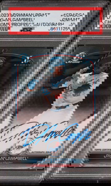 2023 Bowman Draft Chrome Dylan Campbell #CDA-DCA Auto PSA 10