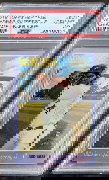 2019 Topps Heritage Vladimir Guerrero Jr Purple RC PSA 10 Gem Mint