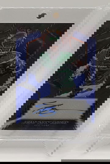 2022 Panini Select Blue Prizm Ahmad "Sauce" Gardner Rookie Auto #RS-AG /75