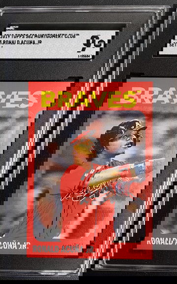 2019 TOPPS 582 MONTGOMERY SET 1 RONALD ACUNA JR #3 SGC 9