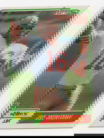 1981 TOPPS ROOKIE JOE MONTANA # 216 HOF