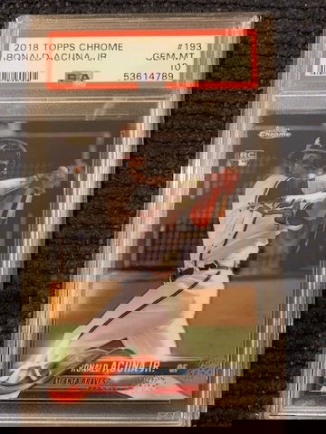 2018 Topps Chrome Ronald Acuna Jr Rookie PSA 10
