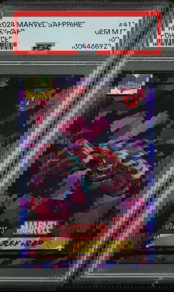 2024 Marvel Sapphire Purple Rek-Rap #41 PSA 10 /15