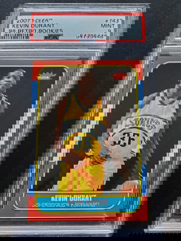 2007 fleer retro rookies Kevin Durant PSA 9 MINT 