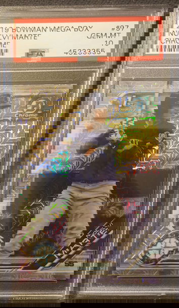 2019 Bowman Chrome Mega Box Noelvi Marte PSA 10 Seattle Mariners