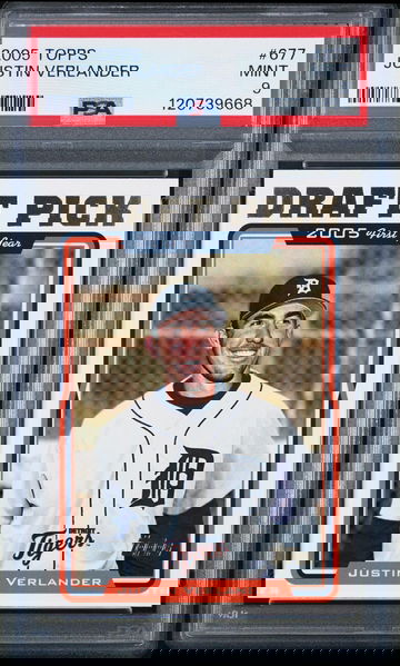 2005 Topps Draft Pick Justin Verlander #677 RC PSA 9