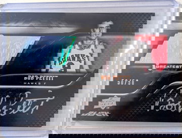 Bob Pettit 2008-09 Upper Deck Black 50 Greatest Auto /50