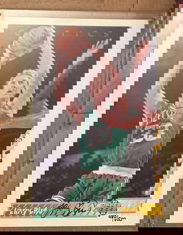 1992-93 Upper Deck Larry Bird Jumbo 8.5x11 #33A Limited Edition Auto /500