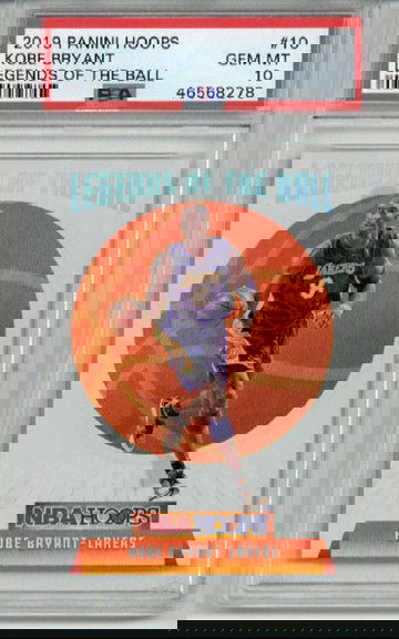 2019 PANINI HOOPS LEGENDS OF THE BALL #10 KOBE BRYANT LAKERS PSA 10 RARE