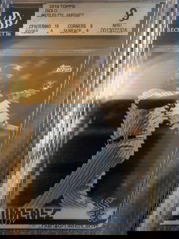 ELOY JIMENEZ 2019 TOPPS GOLD /2019 BGS 9 MINT RC