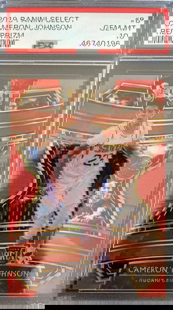 2019 Cameron Johnson Select Red SP /199 Rookie PSA 10