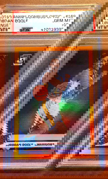 2019 Optic Orange Jordan Poole PSA 10