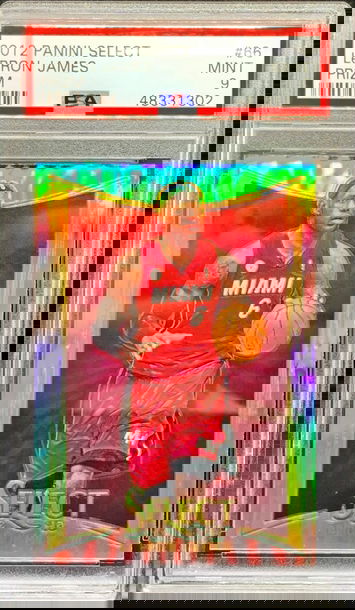 Lebron James 2012 Select Silver Prizm Holo PSA 9