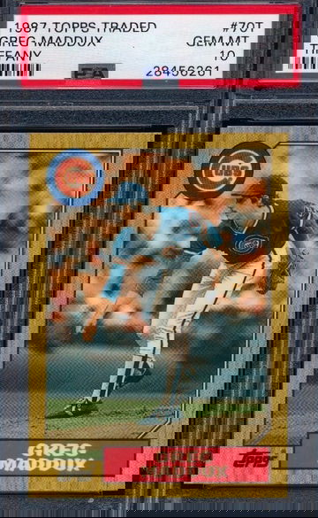 Greg Maddux 1987 Topps Traded Tiffany RC PSA 10