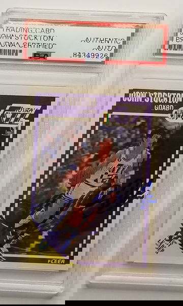 1989-90 Fleer John Stockton auto PSA/DNA autograph signed