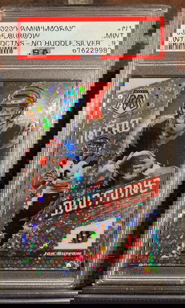 Joe Burrow - 2020 Mosaic Introductions No Huddle Silver - Mint PSA 9 - #I1