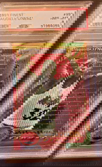 1993-94 Topps Finest #99 Shaquille O'Neal PSA 8 NM- MINT  