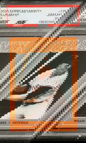 2019 Topps 582 Montgomery 15 Willie Mays Set 5 PSA 10