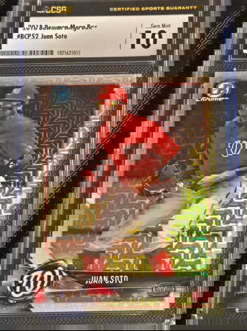 2018 Juan Soto Bowman prospect Mega CSG 10