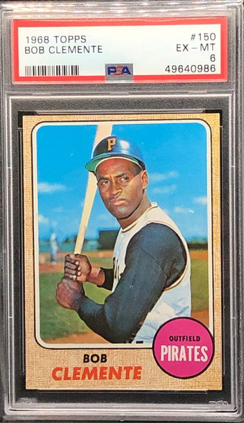 1968 Topps #150 Roberto Bob Clemente PSA 6