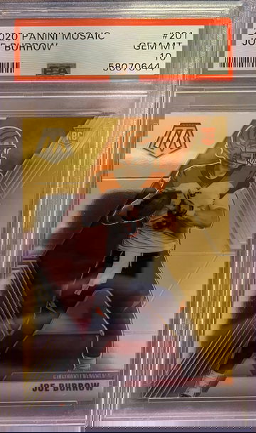 2020 Mosaic Joe Burrow 201 PSA 10