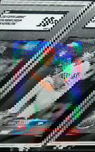2018 Topps Chrome Shohei Ohtani Prism Refractor SGC 10 GM MINT