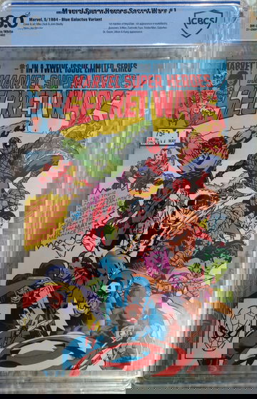 Marvel Super Heroes Secret Wars #1 CBCS 8.0 RARE BLUE GALACTUS ERROR VARIANT