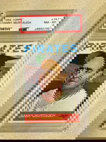 1964 Topps #141 Danny Murtaugh PSA 8 NM-MT PIRATES 