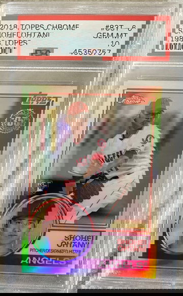 Shohei Ohtani 2018 Topps Chrome Refractor PSA 10 RC