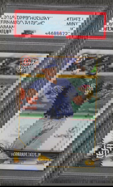 2018 Topps Holiday Bowman Fernando Tatis Jr PSA 9