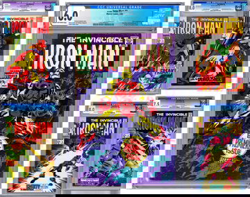 INVINCIBLE IRON MAN #1-2-3-4-5 CGC 6.0-8.5-8.0-7.5-8.0 COLAN GOODWIN CRAIG 1968